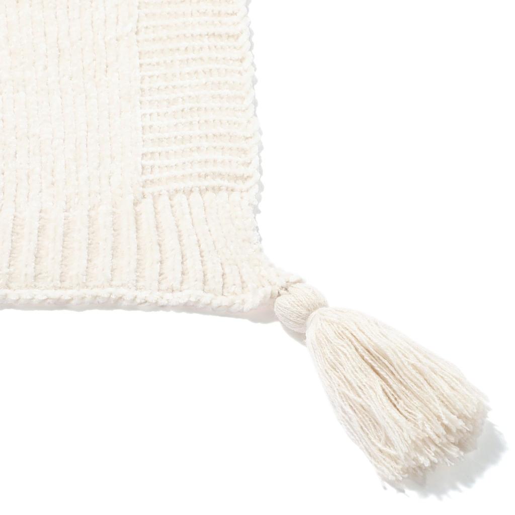 Francfranc Shirley Throw (170cm x 130cm) Ivory Blanket/Half Blanket