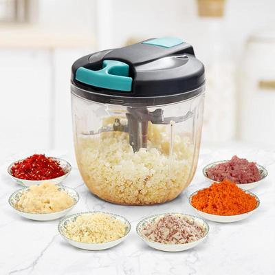 500/900ML Multifunction Meat Grinder Vegetable Chopper Garlic Masher Hand Mincer Seasonings Nuts Ice Mincer Cooking Kitchen Tools