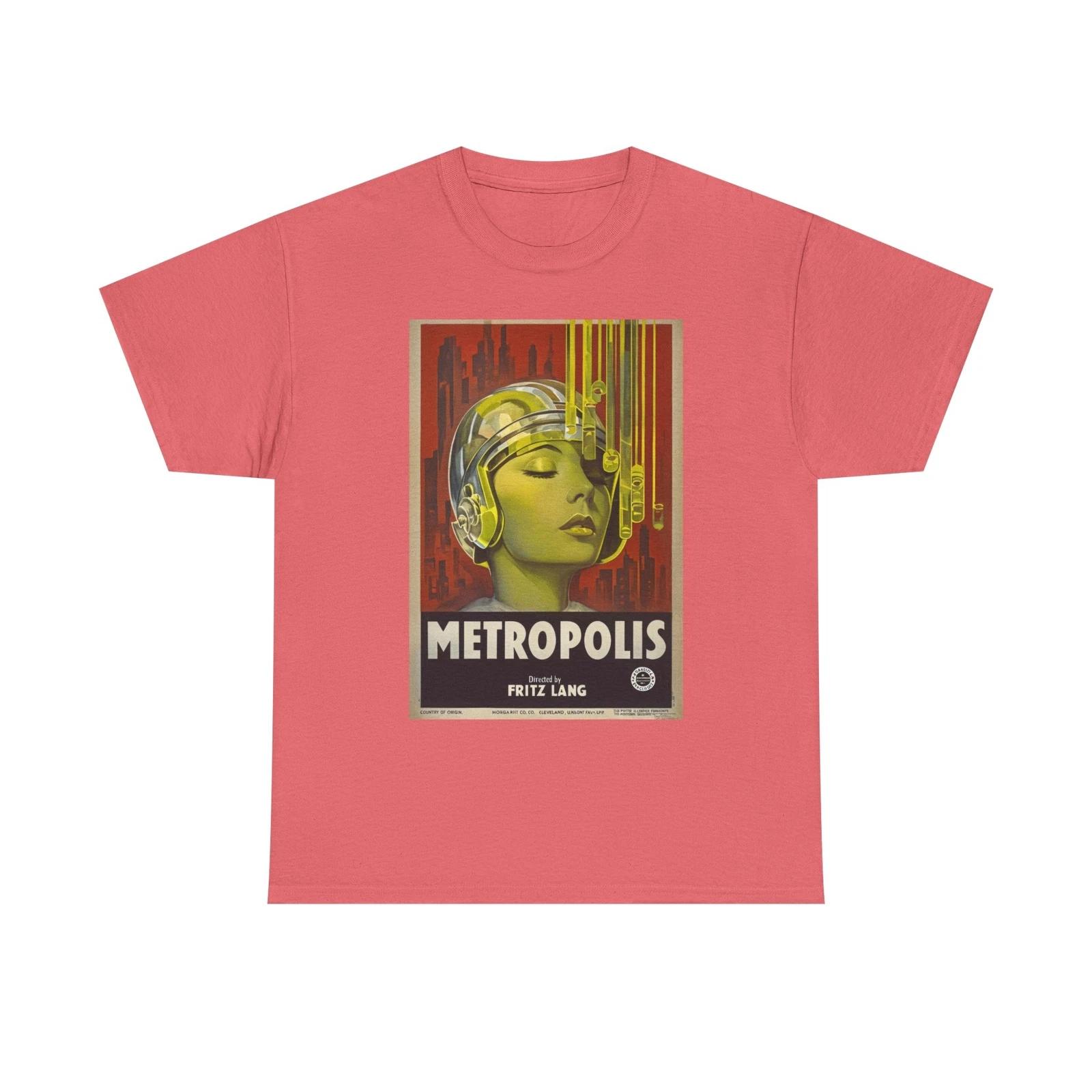 Vintage Metropolis Graphic Tee Retro Film Nostalgic Movie Shirt Gift Fritz Lang 2XL