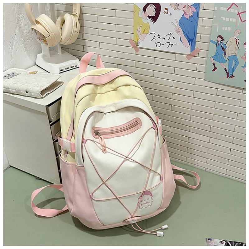 Fresh and Sweet Style Backpack for Junior and Senior High School Students Large-capacity Bag