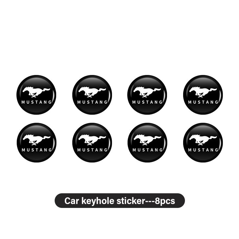 For Ford 8pcs Car Keyhole Protective Sticker Anti Block Guard Waterproof Escape Ecosport Fusion Explorer Expedition Taurus