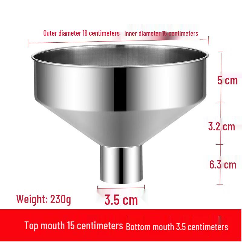 Jingyuheng Stainless Steel Wide Mouth Kitchen Funnel