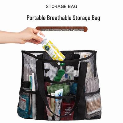 Cross-border Mesh Tote Bag: Portable Beach, Travel, and Toiletry Storage