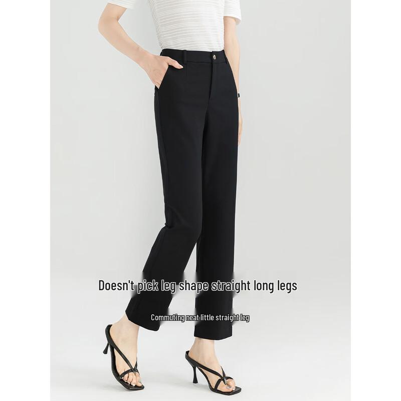 Women's Summer High-Waist Stretch Slim Crop Suit Pants