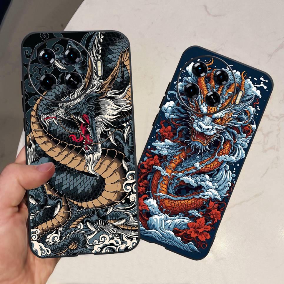 Soft Silicone Back Cover For Tecno Spark 20 20c 20 Pro Pro+ Plus Case Shockproof Etui Cool Style Dragon Cartoon Pattern