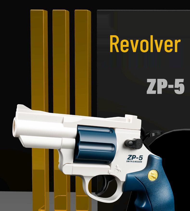 ZP5 Toy Pistol: Revolver-Style Soft Bullet Gun for Kids, EVA Foam Simulated Training Model
