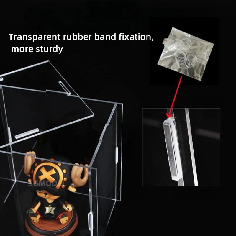 8 Size Clear Acrylic Showcase Display Case Stand Large Dustproof Protection Box for Action Figures, Toys, Collectibles Models