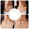 Star Necklace Pendant Chain Necklace Star Pendant Collar Clavicle Star Pendant Necklace Alloy Material for Women Girls