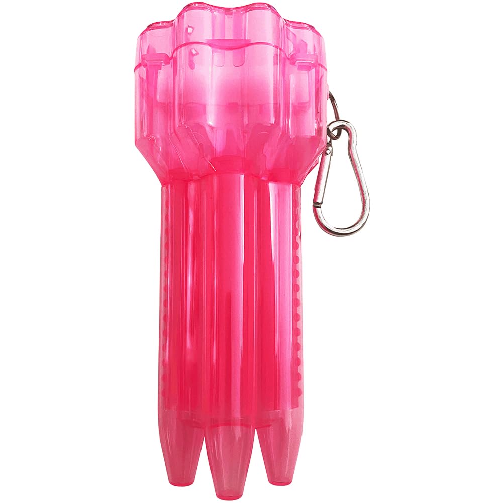 [FUPUTWO] Compact Dart Case, 3-Dart Holder, Plastic (Pink)