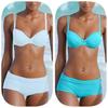 Elegant Solid Color Bikini For Women Sexy Backless Swimsuit With Underwire
