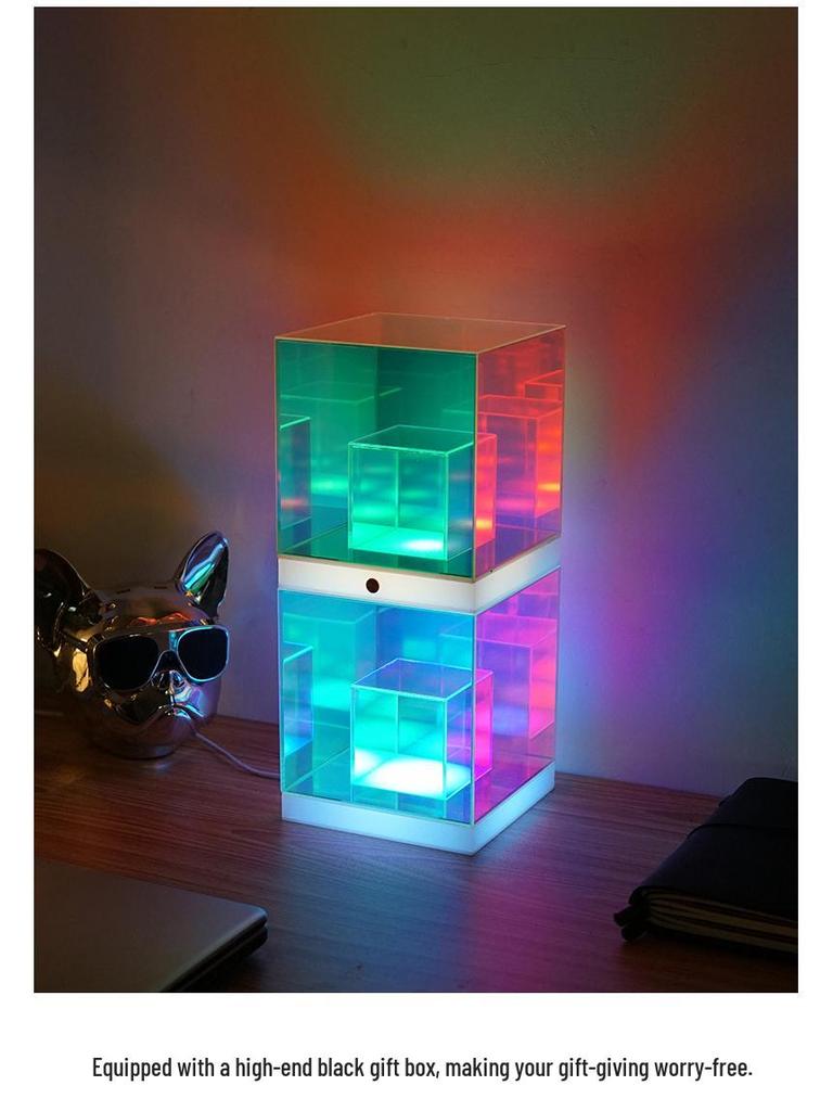 Tangrui Gravity Cube: Colorful Night Light for Creative Desk Setups - Personalized Birthday Gift