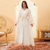 Middle East Robe Mesh Embroidery Dress Two-piece Set Embroidered Dress Two-Piece Set