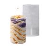Candle Mold,Column Silicone Mold for Candle Making Cylinder Lavender Candle Mold for Handmade Soap,Aromatherapys Candle