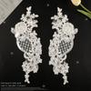Wedding Dress Accessories Beaded Mesh Flower Lace Embroidery Sticker Diy Jewelry Accessories Patch Sticker Cloth Sticker