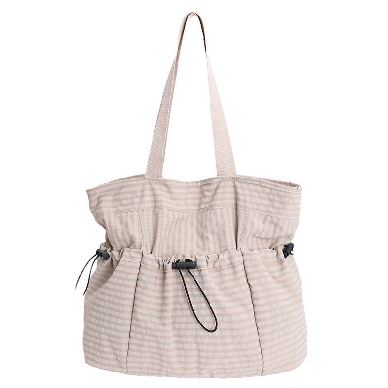 Nylon Tote Bag With Stitching For Casual Urban Daily Use