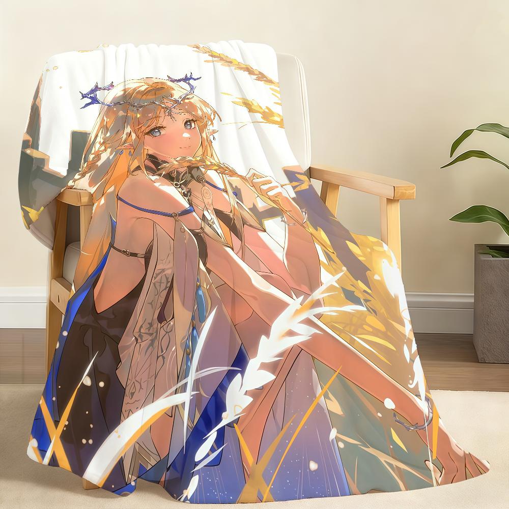 Cartethyia Wuthering Waves Blanket For Soft Throw Blanket for Picnic Bed Sofa Home Bedroom Cozy Warm Comfortable 75x90cm