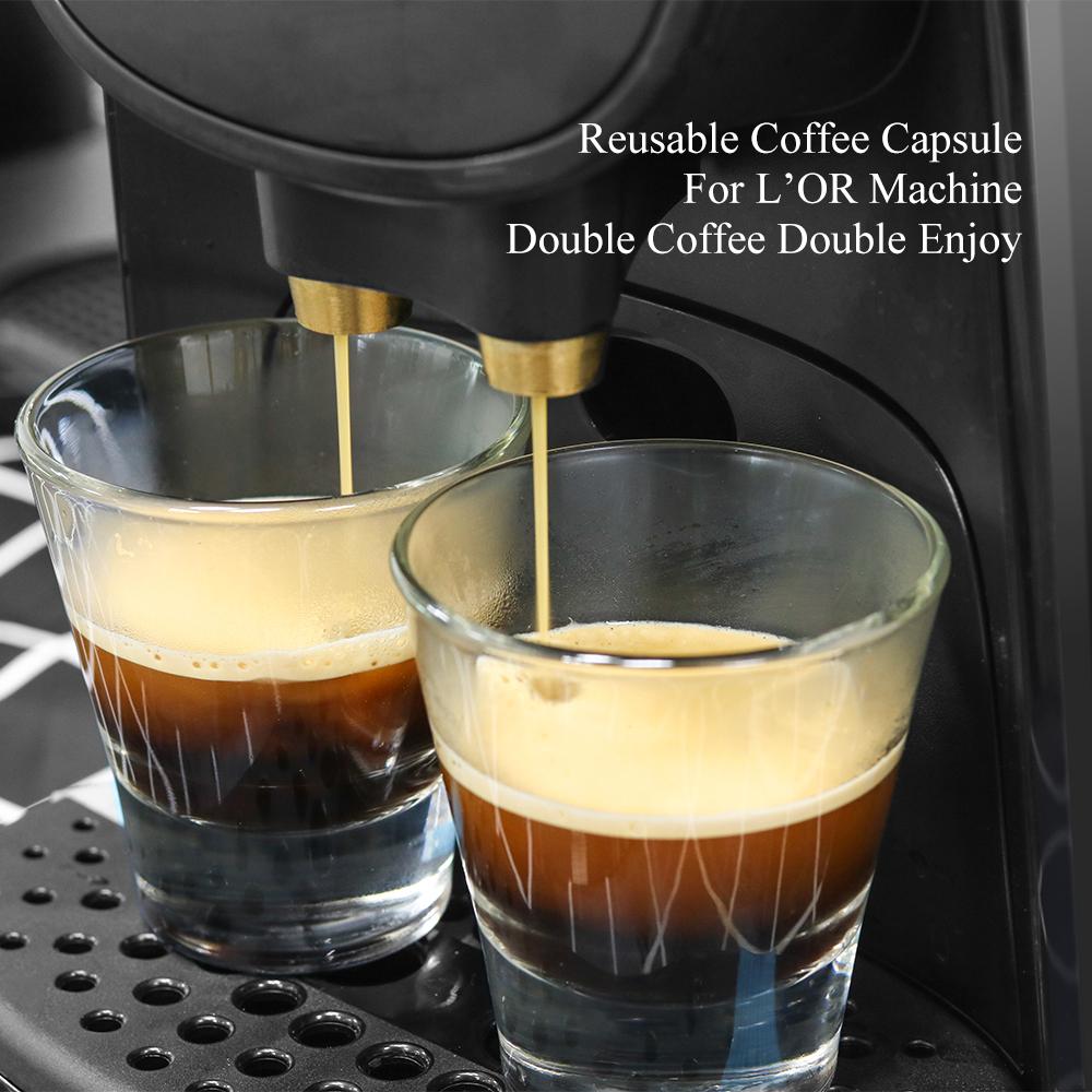 Refillable For LOR Machine Coffee Capsule Pod For L'Or Barista Machine Stainless Steel Reusable Coffee Filters
