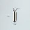 Titanium Alloy Waterproof Pill Box Portable Pill Bottle Pendant Pill Storage Sealed First-Aid Medicine Container With Keychain