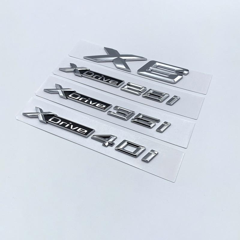 3D XDrive 20i 30i 35i 40i 50i 30d 35d 40d Auto Znak na Blatník Znak na Kufr Samolepka Pro BMW M X1 X3 X4 X5 X6 X7 GT Logo Příslušenství