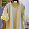 T-shirt Women Embroidery Summer Casual Large Size Loose Round Neck Pullover Short-sleeved Tops