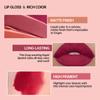 LAMUSELAND Lips Set Keep Smile Waterproof Matte Liquid Lipstick Long-Lasting Non-stick Cup Lip Gloss Lip Plump Oil Lip Makeup 1.5g
