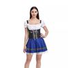 Oktoberfest Dirndl: Sexy Halloween Maid Costume Mini Dress for Bar Waitress