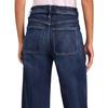 Women's Spring Lace Up Elastic Jeans Straight Leg Wide Leg Pants