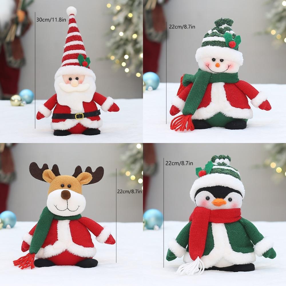 Cute Christmas Snowman Doll Plush Merry Christmas Decoration Santa Claus Doll Toy Home Decoration