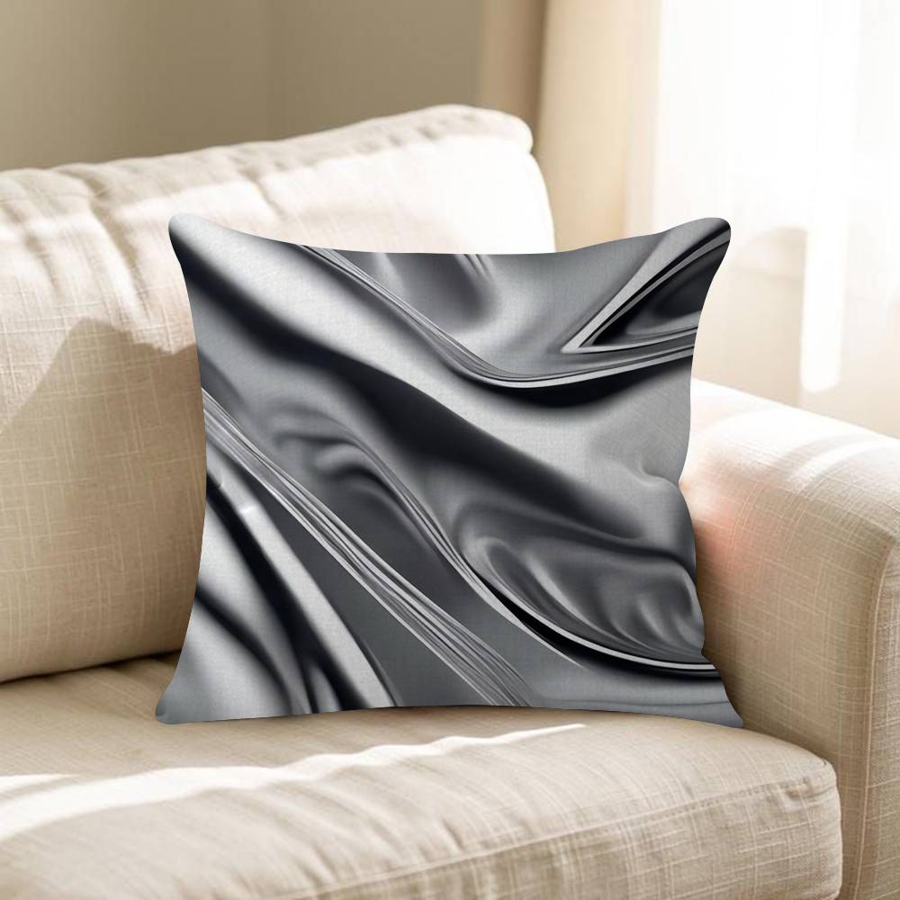 Silver Bizarre Trend Retro Art Cushion Cover Pillow Cover Decor Pillowcase Printed Cushion Case For Couch