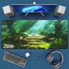 Link Mouse Pad Pc Gamer Anime Zelda Mousepad Cabinet Keyboard Carpet Antislip Computer Gaming offices HD Printing XXL Desk Mat