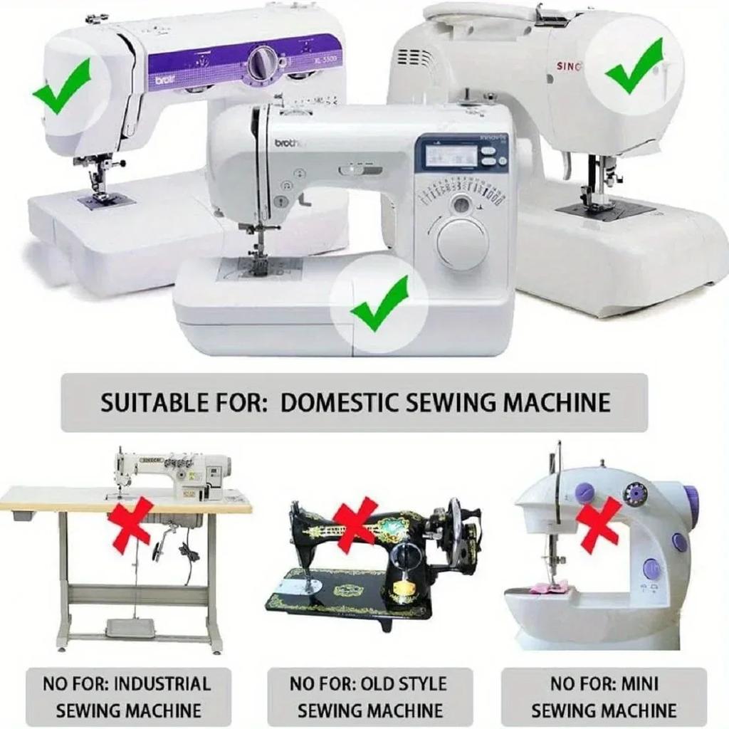 Narrow/Wide Rolled Hem Presser Foot Hemming Foot Kit With Sewing Clips 4/8'', 6/8'', 8/8'' Sewing Rolled Hemmer Presser Foot