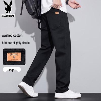 Herren Locker Gerade Geschnittene Jeans