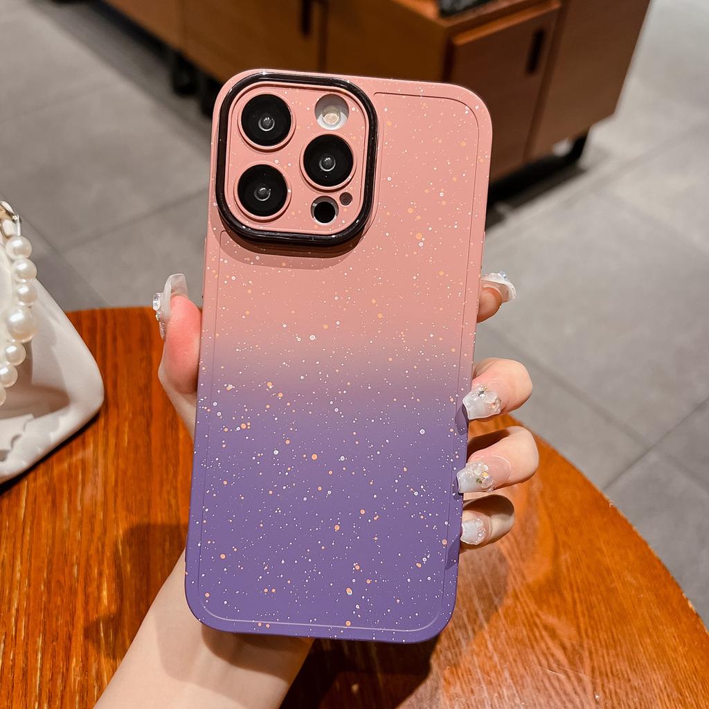 Applicable To Apple 15 ProMax Gradient Phone Case Psychedelic Starry Sky IPhone 14 Creative Lens Film 13 Protection Case