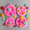 3D Cherry Blossoms Flowers Silicone Mold Diy Sugarcraft Chocolate Fondant Cake Decorating Birthday Wedding Party Baking Mold