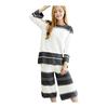 [Luanna Jena] Room Wear Women's Pajama Tops & 3/4 Length Pants 2 Piece Set QW602
