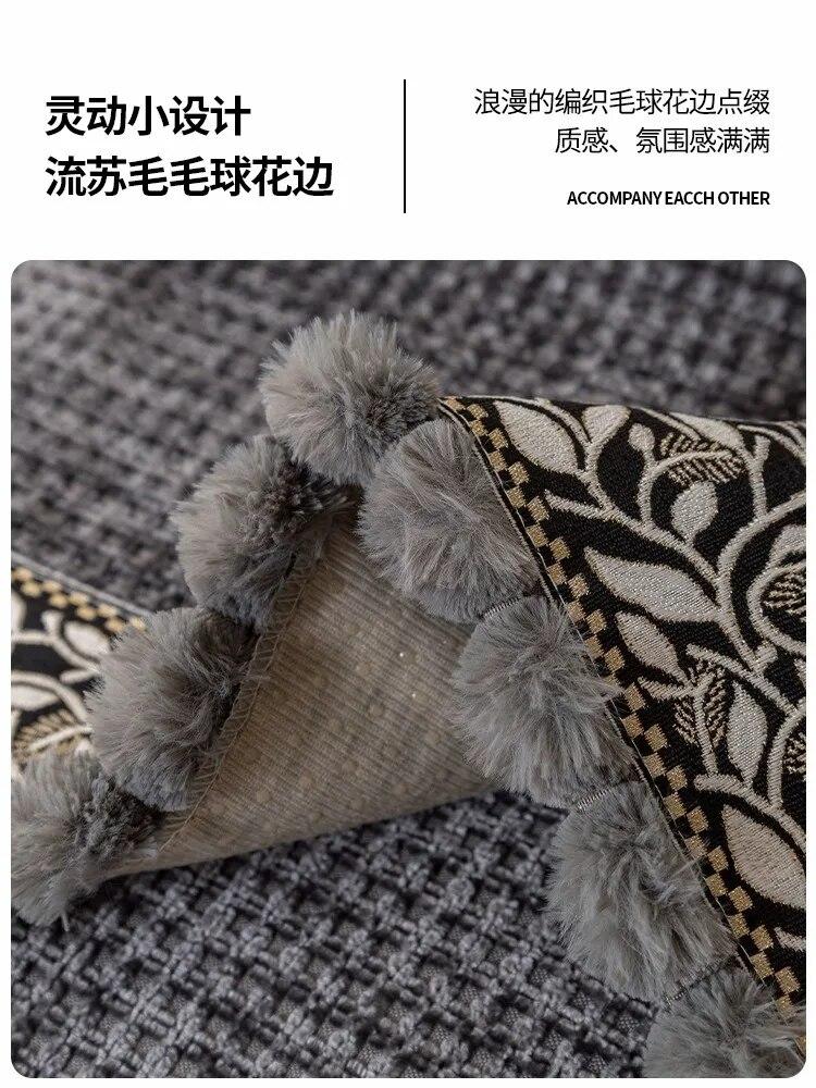 Four Seasons Universal Sofa Cover Chenille Waffle Couch Cover Anti-Pet Scratching Couch Inclusive Universal for Living Room Mat