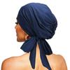 Nouveau Bonnet de Base Respirant Uni avec Longue Queue Hijab Chapeau Foulard Élastique Confortable pour Femmes Musulmanes