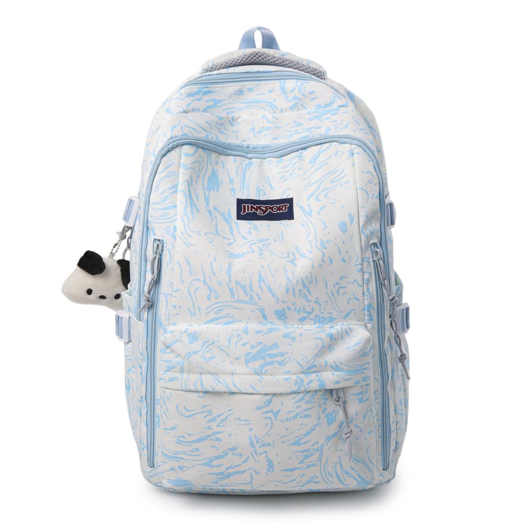 Schoolbag trendy versatile color matching versatile casual temperament backpack women's 1011 new campus commuting multi-compartment computer backpack