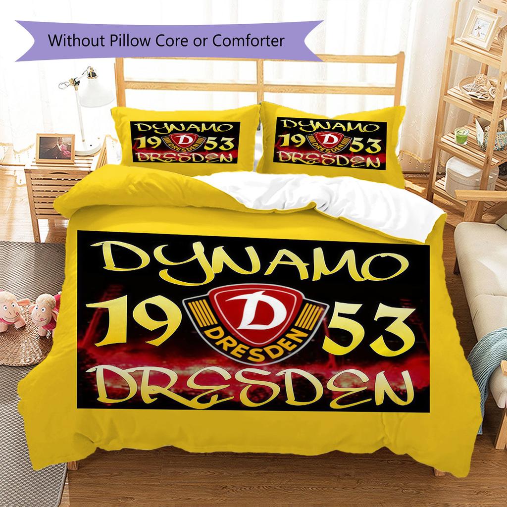 Dynamo Dresden Pattern Bedding,Quilt Set Quilt Cover Pillowcase Home Birthday Gift(1 * duvet cover + 2 * pillowcase, without core)