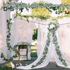 Blooming Bouquet Faux Hanging Eucalyptus Vine Leaves Garland Photo Props Homen Decor