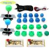 Arcade 2 Player Zero Delay Kit Mando Arcade Usb Encoder To Pc Rasberry Pi SANWA Push Button Joystick Usb Arcade Cabinet