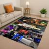 HD Fast F-Furious Vin Diesel Racing Car Living Room Non-Slip Area Rug Carpet for Bedroom Playroom Sofa,Easy Clean Home Doormat