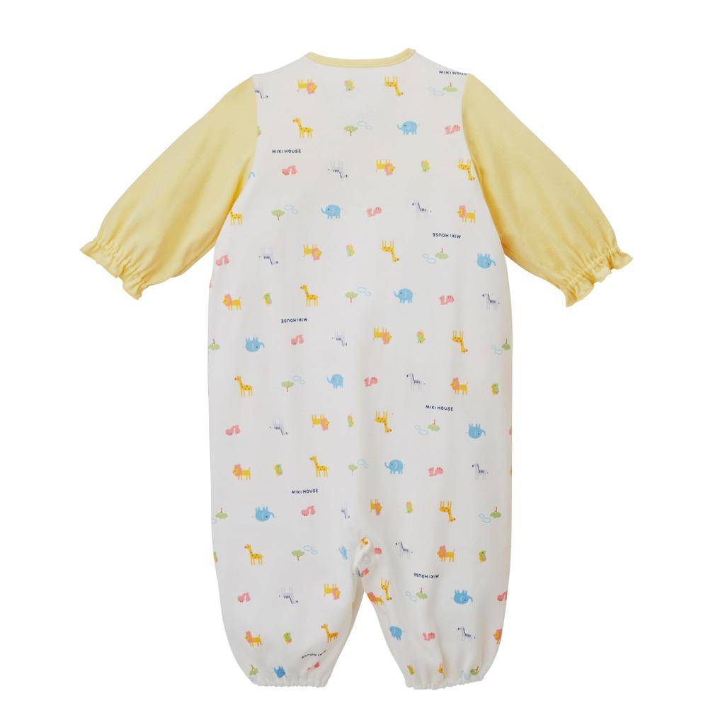 Miki House Coverall Romper with Animal Made in for Boys and Baby Size Two-Way All-in-One Design, Japan, Girls, Newborn, Pre-Birth Prep, Clothes,