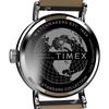Timex Men's Standard Sub-Second 40mm Watch, Black/Silver Tone, One Size