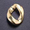 5pcs Gold Color Various Irregular Circle Pendants Women Men Necklace Charms Stainless Steel Pendant Jewelry Making Accessories