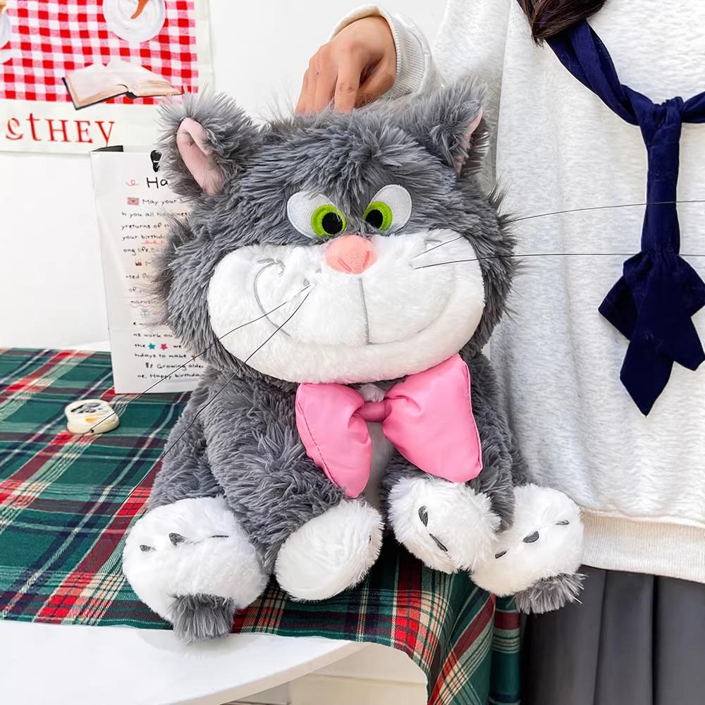 Lucifer Cat Plush Toy With Short Plush Material For Kids And Teens