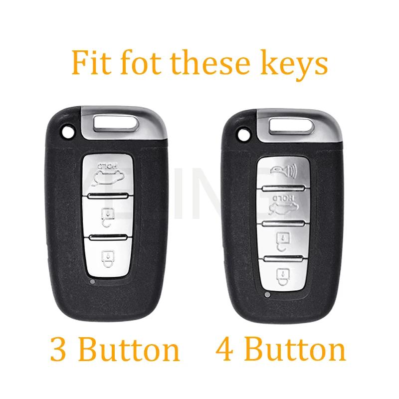 Tpu Key Case Cover 3 4 Buttons Fob For Hyundai Ix35 Elantra Sonata 8 9 For Kia Sportage K5 K2 Sorento Optima Forte 2011-