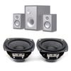 2Pcs 66MM 4 Ohm 25W Full  Speaker Rubber Side NdFeB Magnetic  Portable Loudspeaker Sound Home Theater