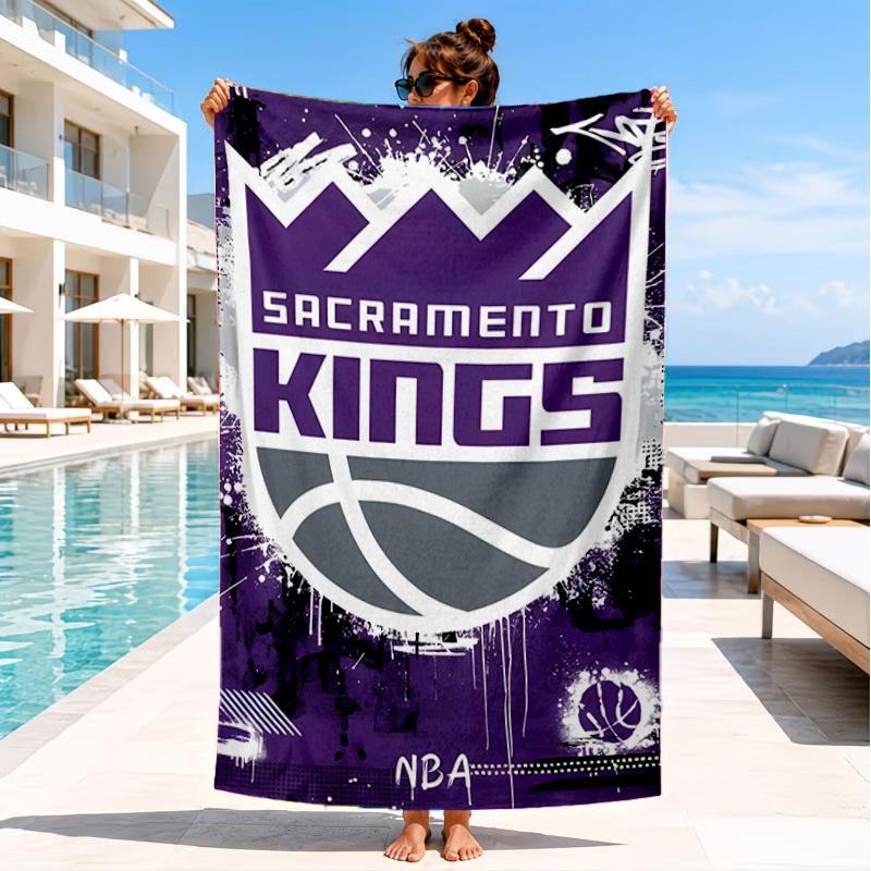 Kings Basketball Beach Towel, Microfiber Beach Towel, Perfect For Pool, Beach, Travel, Home Decor Beach Party Fan gifts