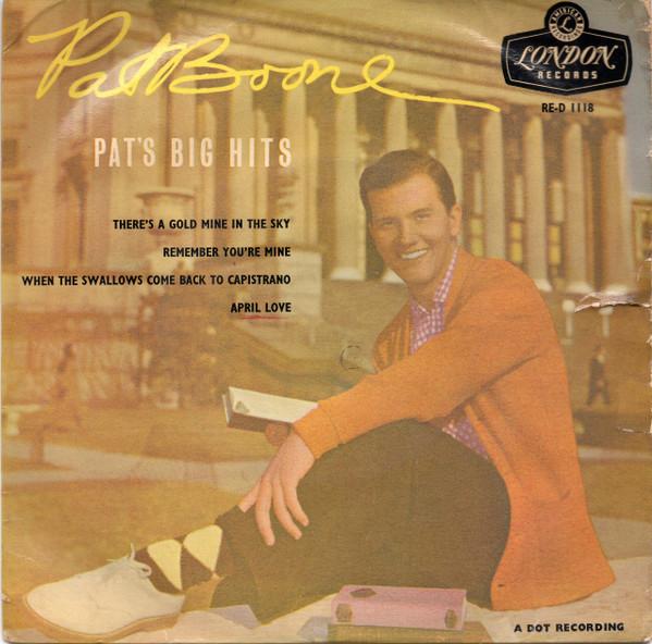 

7inch Record PAT BOONE - Pat s Big Hits RED1118 London Records, 1958 UK Pop Used